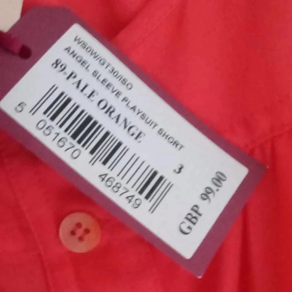 NWT  TED BAKER LONDON Angel Sleeve Playsuit Short - Picture 4 of 5